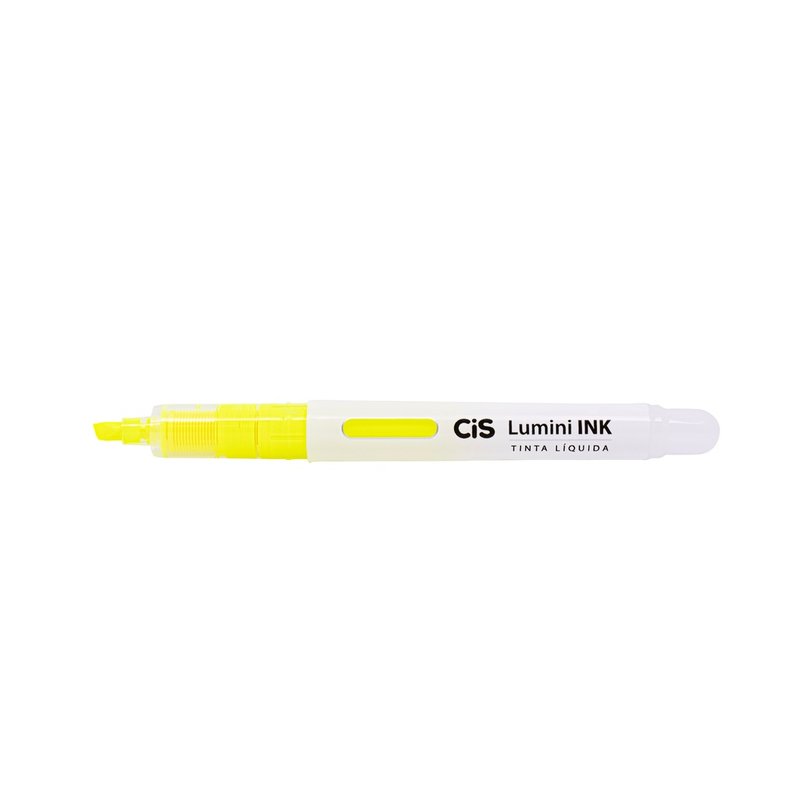 caneta marca texto cis lumini liqudo amarelo cis 527437 1