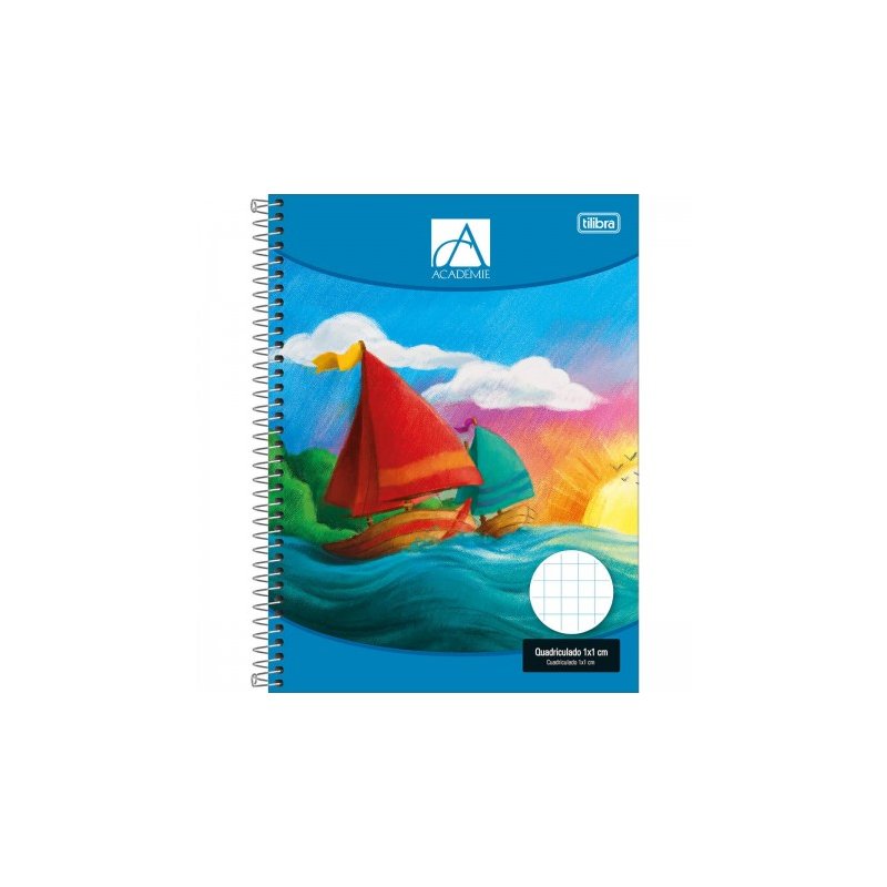caderno quadriculado acdemie 2