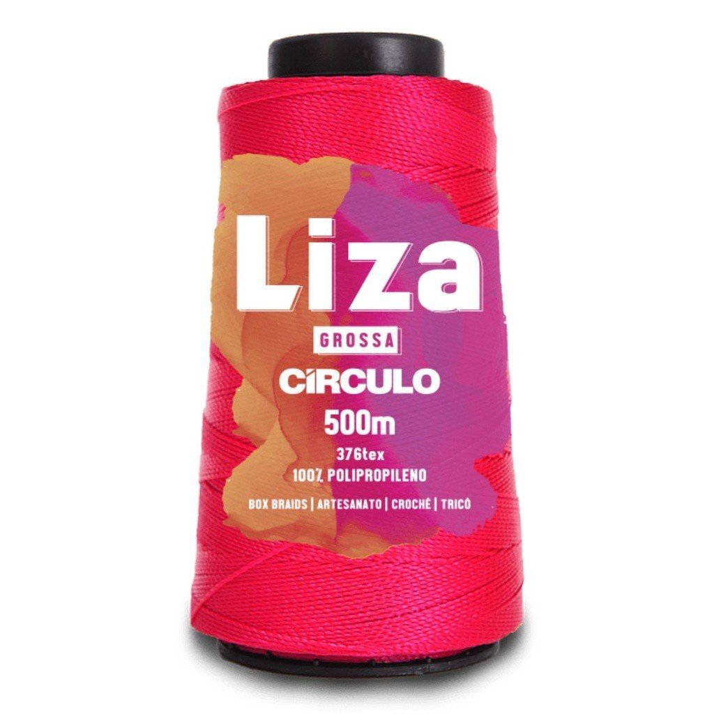 Linha De Crochê Liza Grossa 6185 Pink