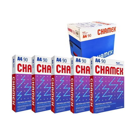 Papel Chamex Super A 4 90gr C 500fl - Cx C/5