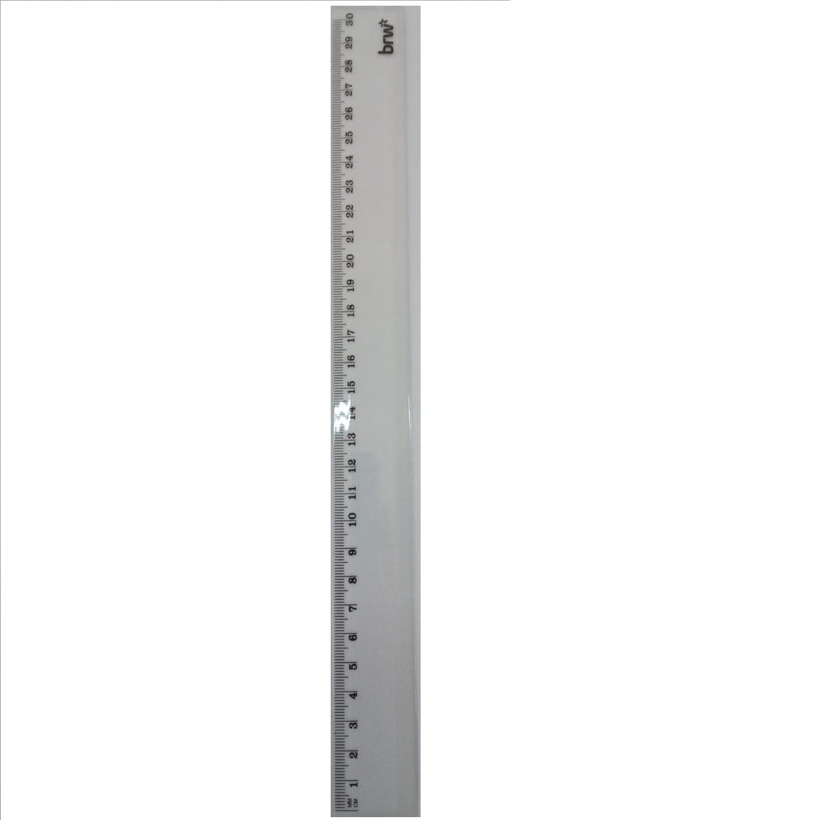 Régua Plástica Brw 30cm Cristal UNICO
