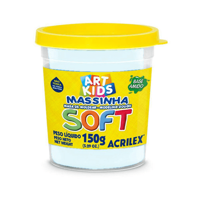 Massa De Modelar Soft Acrilex 150g Branco Neve 418