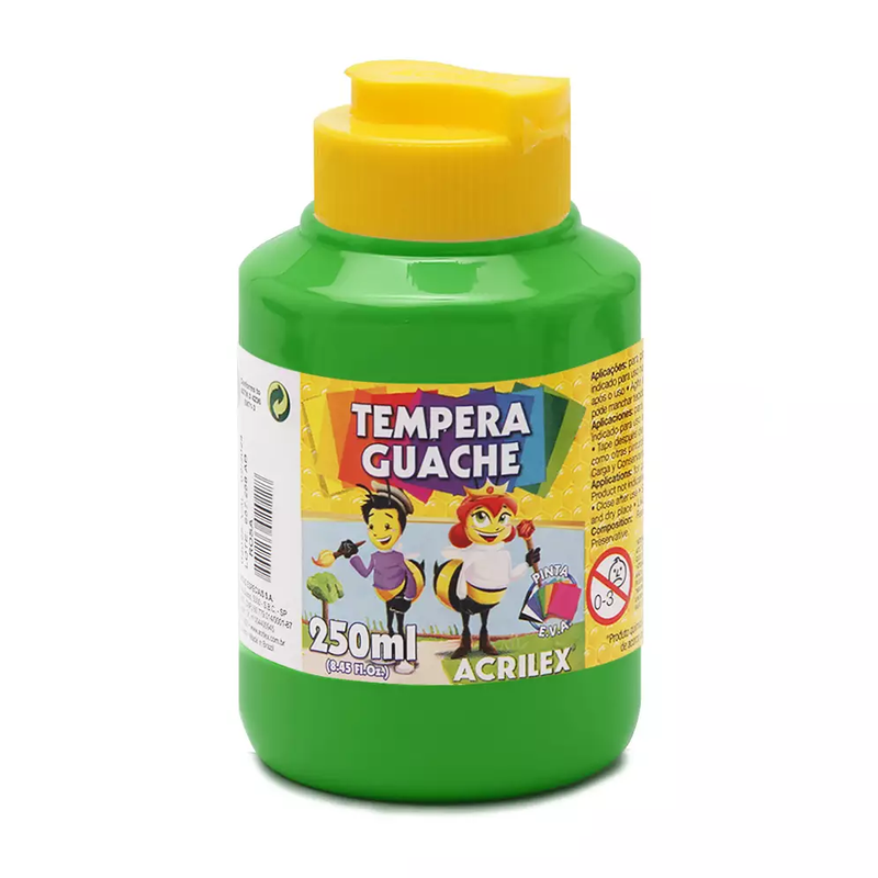 Tinta Guache Acrilex 250ml 510 Verde Folha