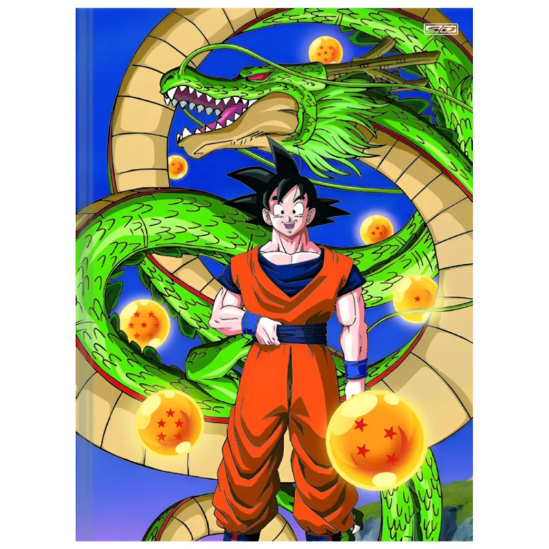 Caderno Pequeno Brochura Capa Dura Dragon Ball Z 80 Folhas São