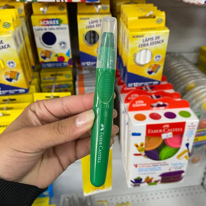 Giz De Cera Faber Castell Jumbo Supermacio Little Creatives C/6 Cores