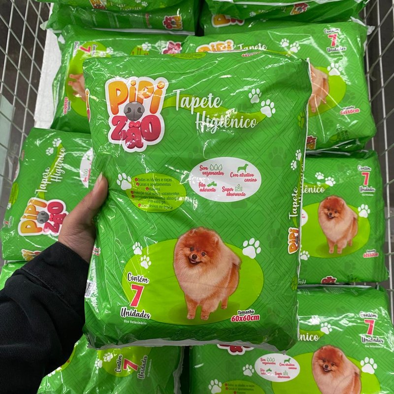 Tapete Higiênico Para Cão Pipizão 60x60 C/07 UNICO